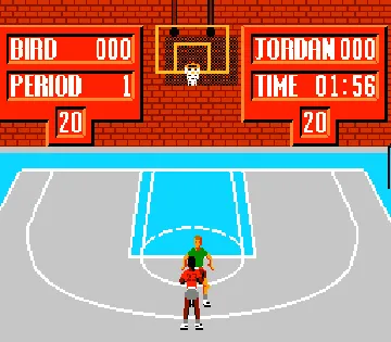 Jordan vs Bird - One on One (USA) screen shot game playing